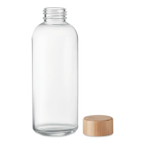 Glass bottle 650ml, bamboo lid transparent | No Branding | not available | not available | not available