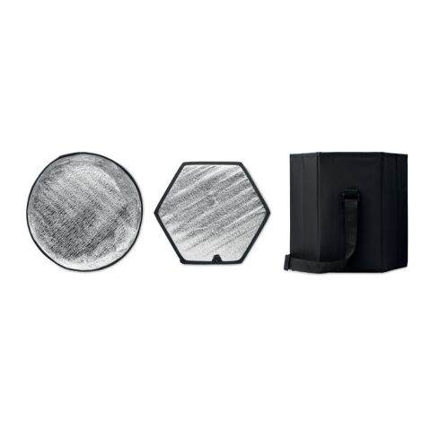 Foldable insulated stool/table black | No Branding | not available | not available | not available