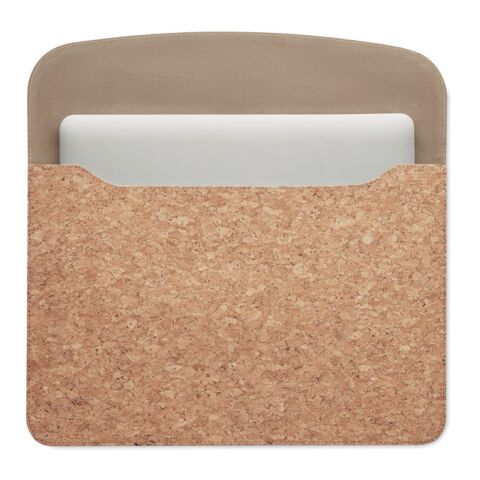 Cork laptop bag magnetic flap beige | No Branding | not available | not available | not available