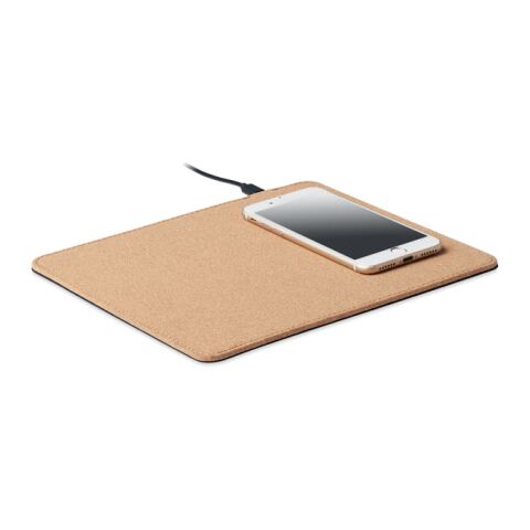 Cork mouse pad charger 15W beige | No Branding | not available | not available