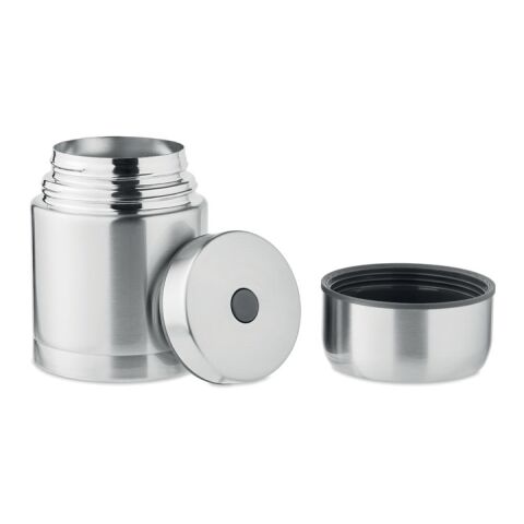 Double wall  jar 800ml matt silver | No Branding | not available | not available | not available