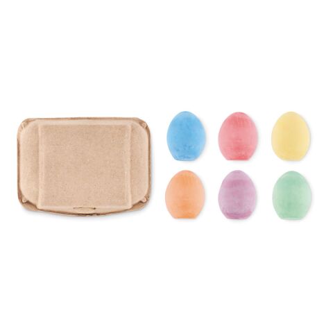6 chalk eggs in box beige | No Branding | not available | not available | not available