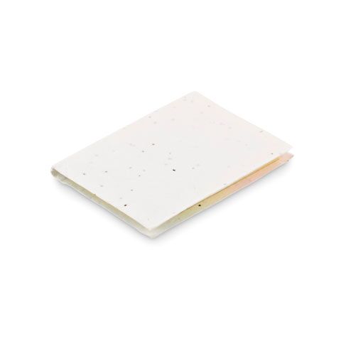 Seed paper sticky note pad white | No Branding | not available | not available