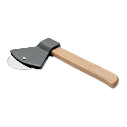 Pizza cutter bamboo handle black | No Branding | not available | not available