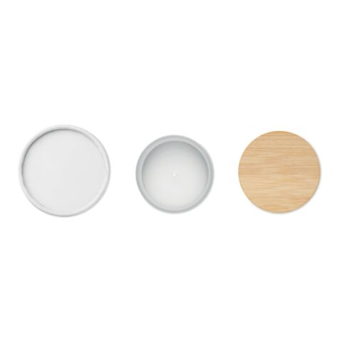 Plant based wax candle 200 gr white | No Branding | not available | not available