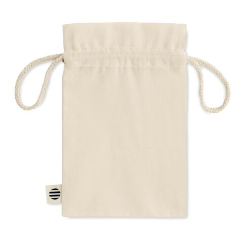 Small organic cotton gift bag beige | No Branding | not available | not available | not available