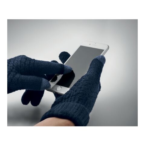Rpet tactile gloves navy blue | No Branding | not available | not available | not available