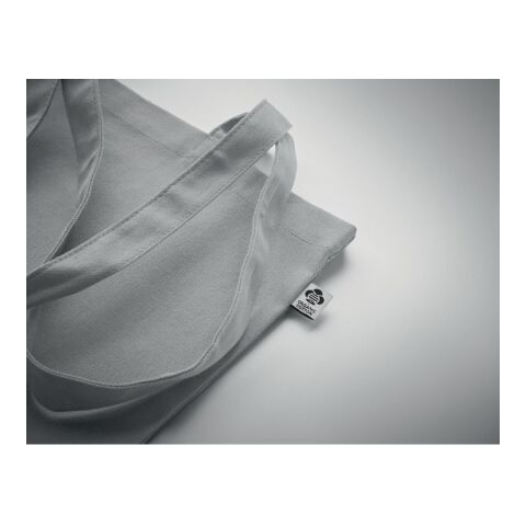 Canvas shopping bag with long handles 270 gr/m² grey | No Branding | not available | not available | not available