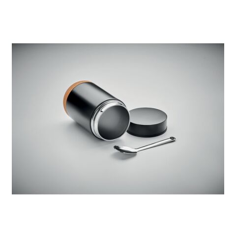 Double wall storage jar 400 ml black | No Branding | not available | not available | not available