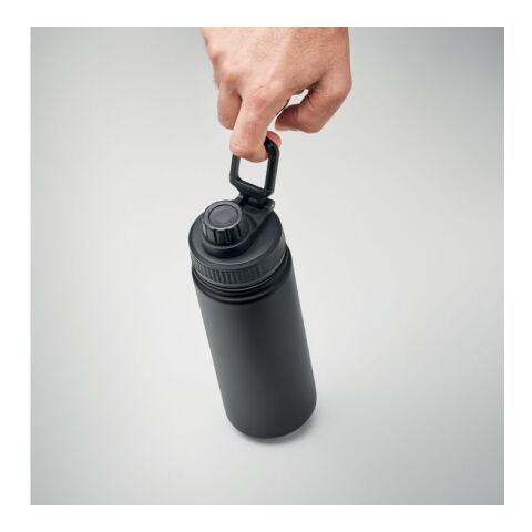Double wall bottle with sip cap 500 ml black | No Branding | not available | not available | not available