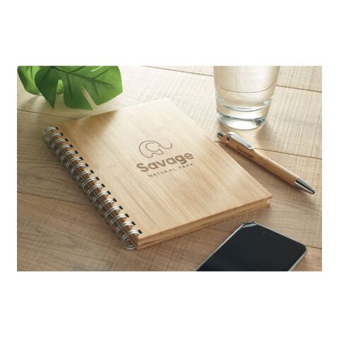 A5 ring bound Bamboo notebook wood | No Branding | not available | not available