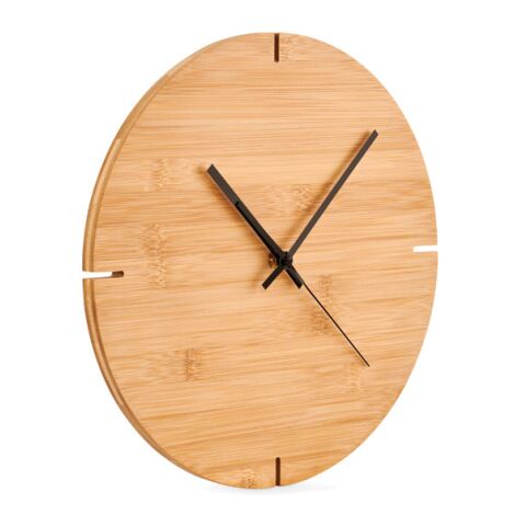 Round shape bamboo wall clock wood | No Branding | not available | not available
