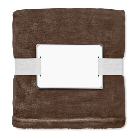 RPET fleece blanket 280 gr/m² Chocolate | No Branding | not available | not available | not available