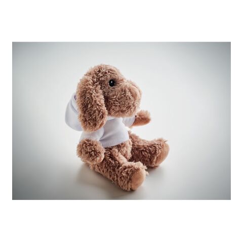 Dog plush wearing a hoodie white | No Branding | not available | not available | not available