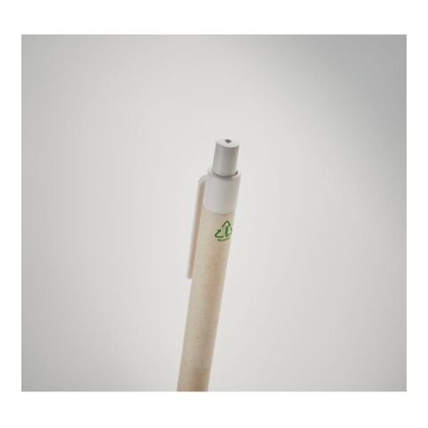 Milk carton paper ball pen white