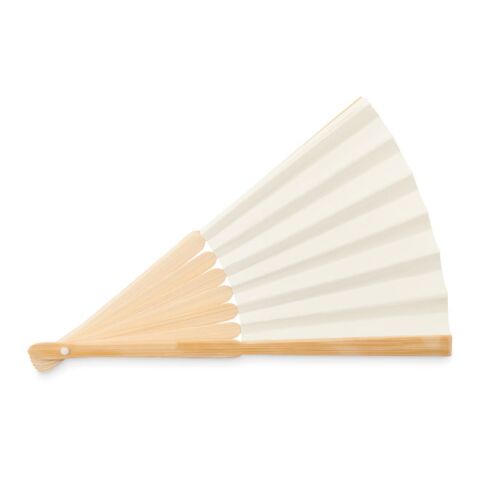 Manual hand fan in bamboo beige | No Branding | not available | not available