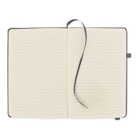 Recycled PU A5 lined notebook grey | No Branding | not available | not available | not available