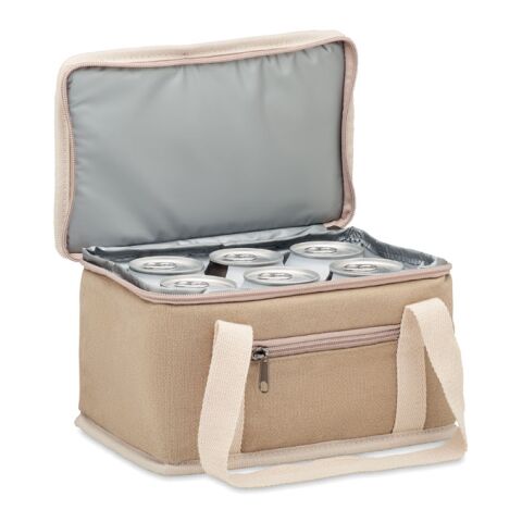 6 can cool bag canvas 320gr/m² beige | No Branding | not available | not available | not available