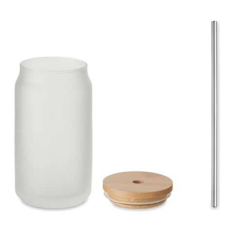 Sublimation mason jar 400 ml transparent/white | No Branding | not available | not available | not available