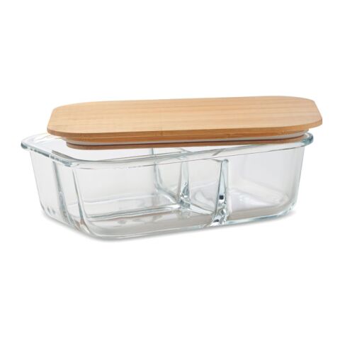 Glass lunch box with bamboo lid transparent | No Branding | not available | not available | not available