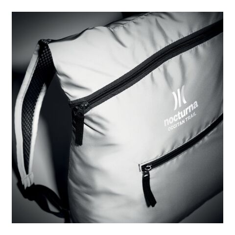 Foldable reflective sports bag matt silver | No Branding | not available | not available