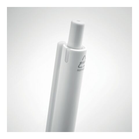 Recycled ABS push button pen white | No Branding | not available | not available