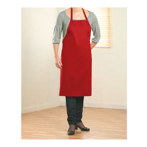 Kitchen apron in cotton red | No Branding | not available | not available | not available