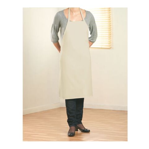 Kitchen apron in cotton beige | No Branding | not available | not available | not available
