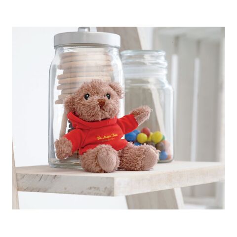 Teddy bear with hoodie red | No Branding | not available | not available | not available
