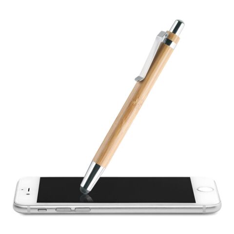 Bamboo &amp; chrome stylus pen wood | No Branding | not available | not available