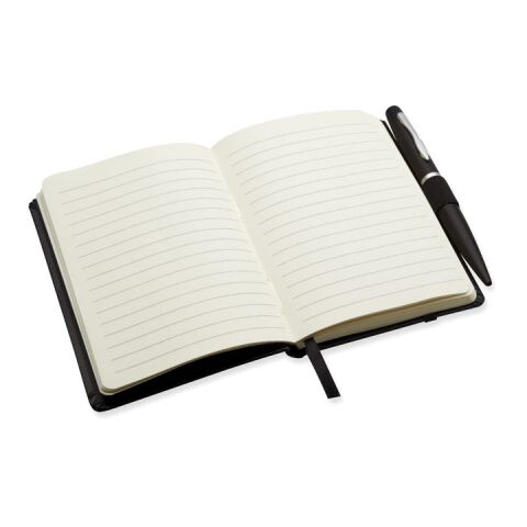 A6 notebook with pen 72 lined black | No Branding | not available | not available