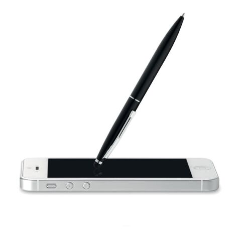 Twist type pen w stylus top black | No Branding | not available | not available