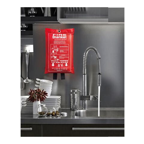 Fire blanket in pouch 100x95cm red | No Branding | not available | not available | not available