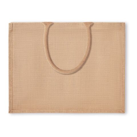 Jute shopping bag with short handles beige | No Branding | not available | not available | not available