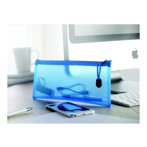 PVC pencil case blue | No Branding | not available | not available