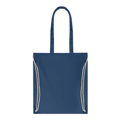 220gr/m² drawstring canvas 2 function bag blue | No Branding | not available | not available | not available