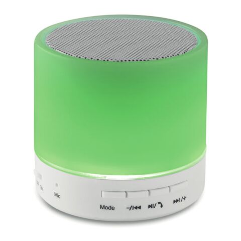 Round wireless speaker LED white | No Branding | not available | not available
