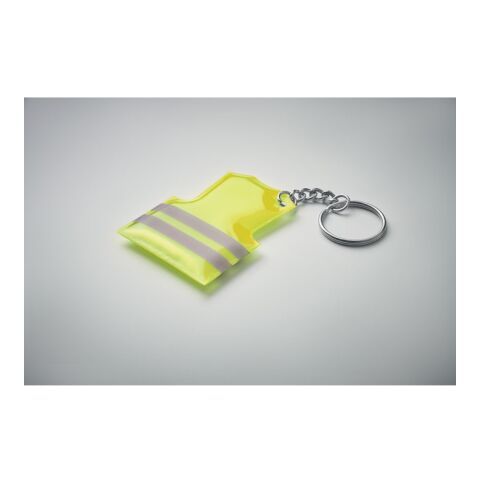 Key ring with reflecting vest neon yellow | No Branding | not available | not available