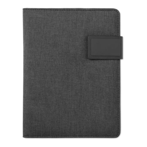 A5 folder with power bank black | No Branding | not available | not available | not available