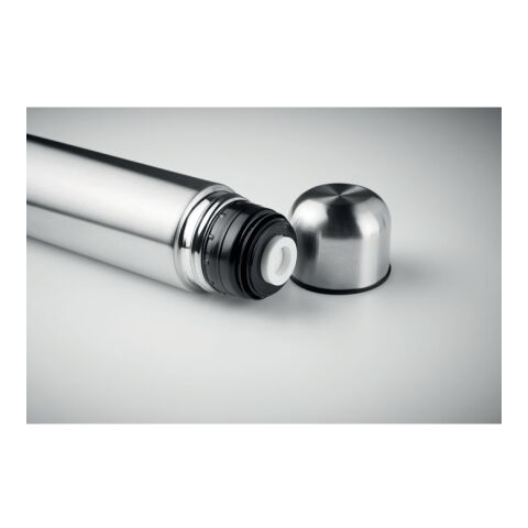 Thermos flask  1 liter matt silver | No Branding | not available | not available | not available