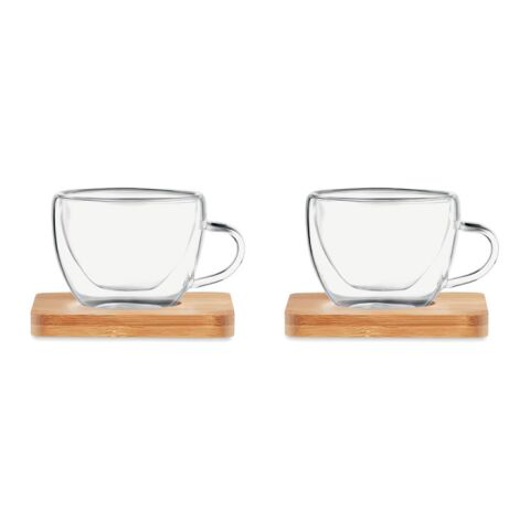 Set of 2 double wall espresso transparent | No Branding | not available | not available | not available