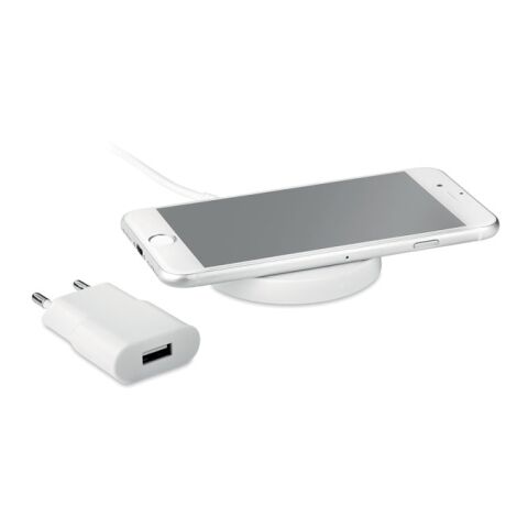 Wireless charger travel set 5W white | No Branding | not available | not available