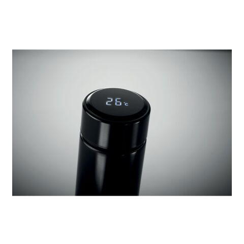 Bottle with touch thermometer black | No Branding | not available | not available | not available