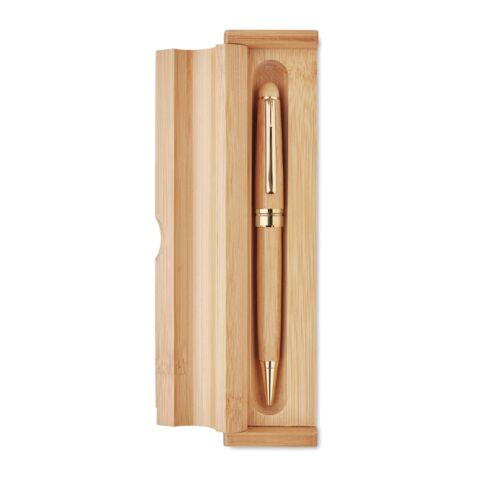 Bamboo twist ball pen in box wood | No Branding | not available | not available | not available