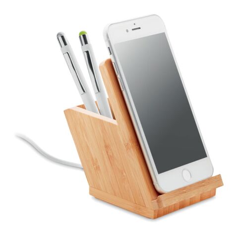 Wireless charger penholder 5W wood | No Branding | not available | not available