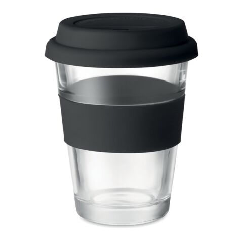 Glass tumbler 350 ml black | No Branding | not available | not available