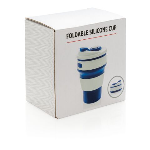 Foldable silicone cup blue | No Branding | not available | not available