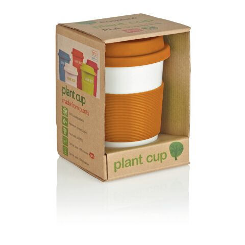 PLA coffee cup orange-white | No Branding | not available | not available
