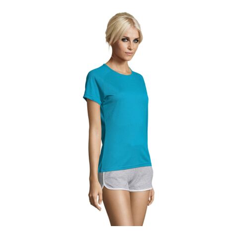 SPORTY WOMEN T-SHIRT 140g Aqua | L | No Branding | not available | not available | not available