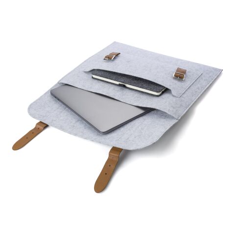 RPET felt document bag Amelia grey | No Branding | not available | not available